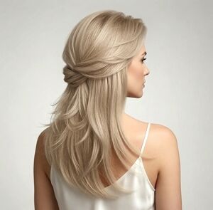 HairUWear Hairdo Clip-In Hair Extension Mid Soft Blonde Volumizer 22"